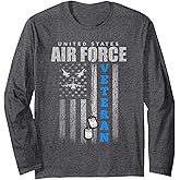 Veteran of The US Air Force USA Flag Veterans Long Sleeve T-Shirt