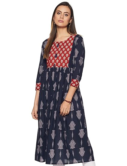Women's Cotton Anarkali Kurta