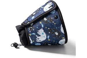 FUZ BIGAZA Soft Cat Cone Collar for Large Medium Small Cats After Surgery Adjustable Cat Recovery Collar After Surgery to Prevent Licking Wound, Comfortable Pet Elizabethan Collar Black White Cat Small