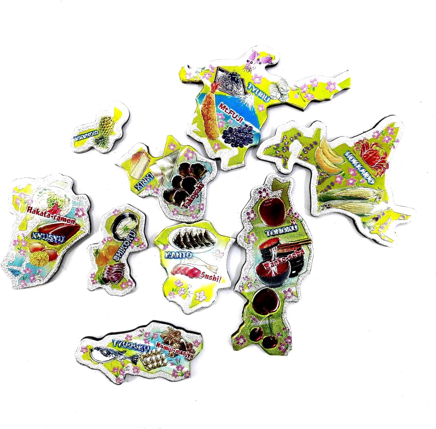 Amazon ジグソーパズル 日本地図 マグネット 日本 名所 名物 パズル Kz 249 ジグソーパズル おもちゃ