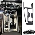 Luyhok Car Gear Shift Knob Panel for Honda Accord 2023 2024 Accessories, Interior Trim Central Consoles Boots Knobs Cover Frame (Carbon Fiber)