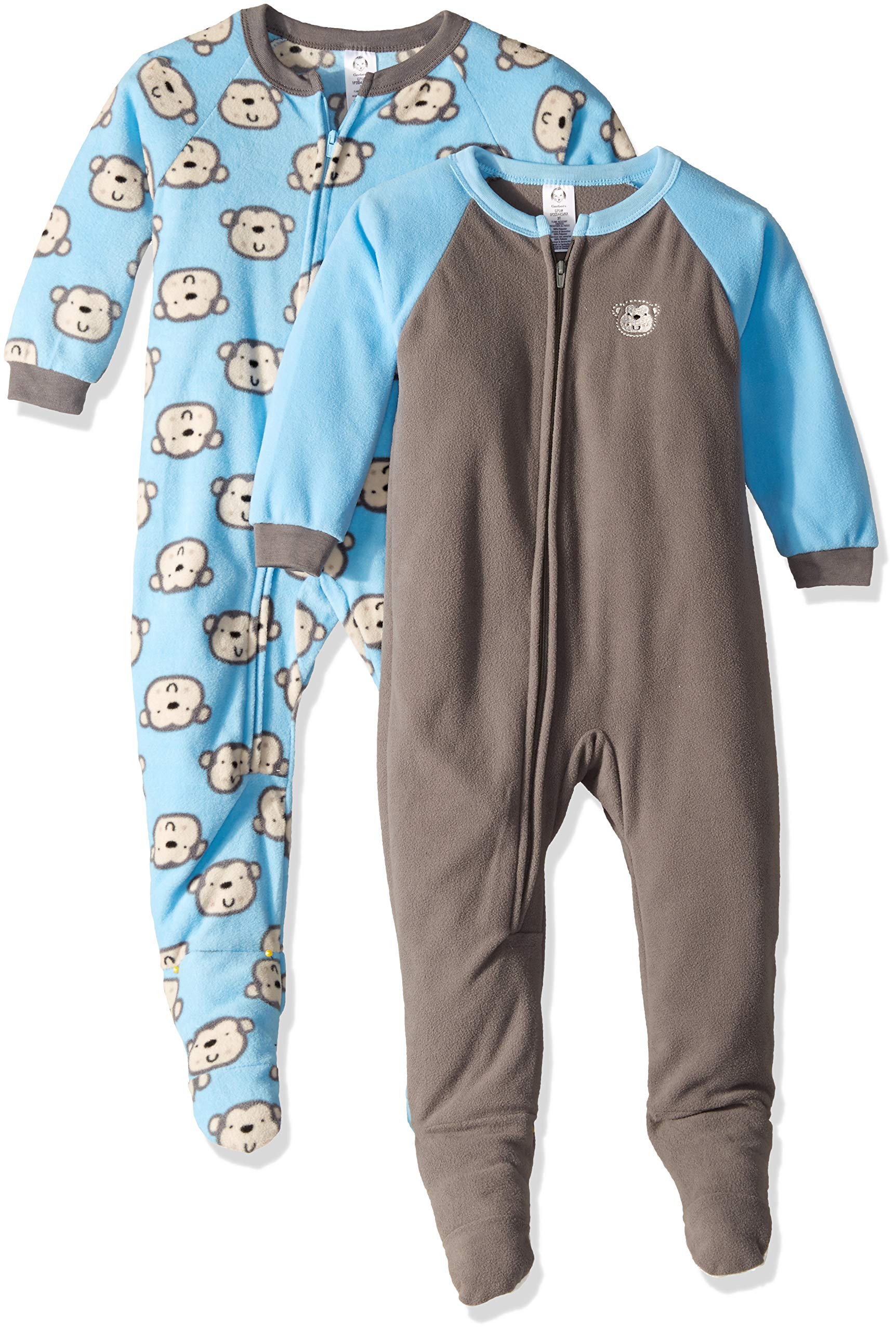 Gerber Boys' 2Pack Blanket Sleeper, Monkey, 4T Pricepulse