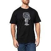 KARL LAGERFELD Mens Crewneck Short Sleeve Graphic Design Relaxed Fit T-Shirt