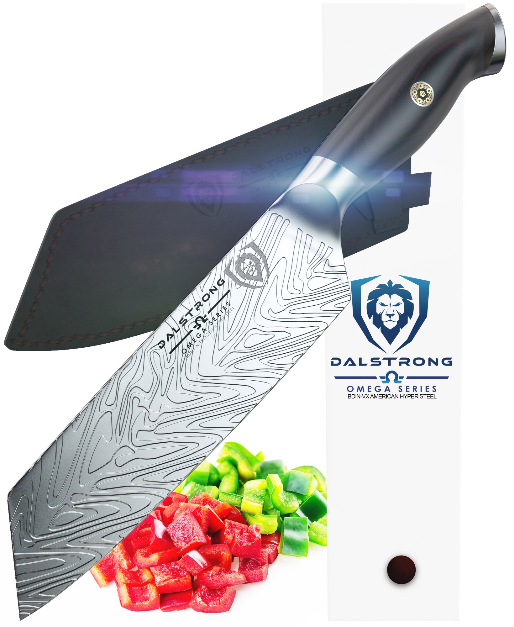 DALSTRONG Santoku Knife Omega Series 7" BD1N Steel w/Sheath eBay