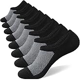 SIXDAYSOX No Show Socks for Men 6/8 pack Cotton Thin Low Cut Non Slip for Loafer Flats Sneakers 5-8/9-11/12-15