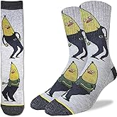 Good Luck Sock Men's Dancing Bananas Socks, Adult, Shoe Size 8-13