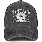 Happy 60th Birthday Gifts for Women Man Vintage 1965 Baseball Cap Funny Gifts Ideas