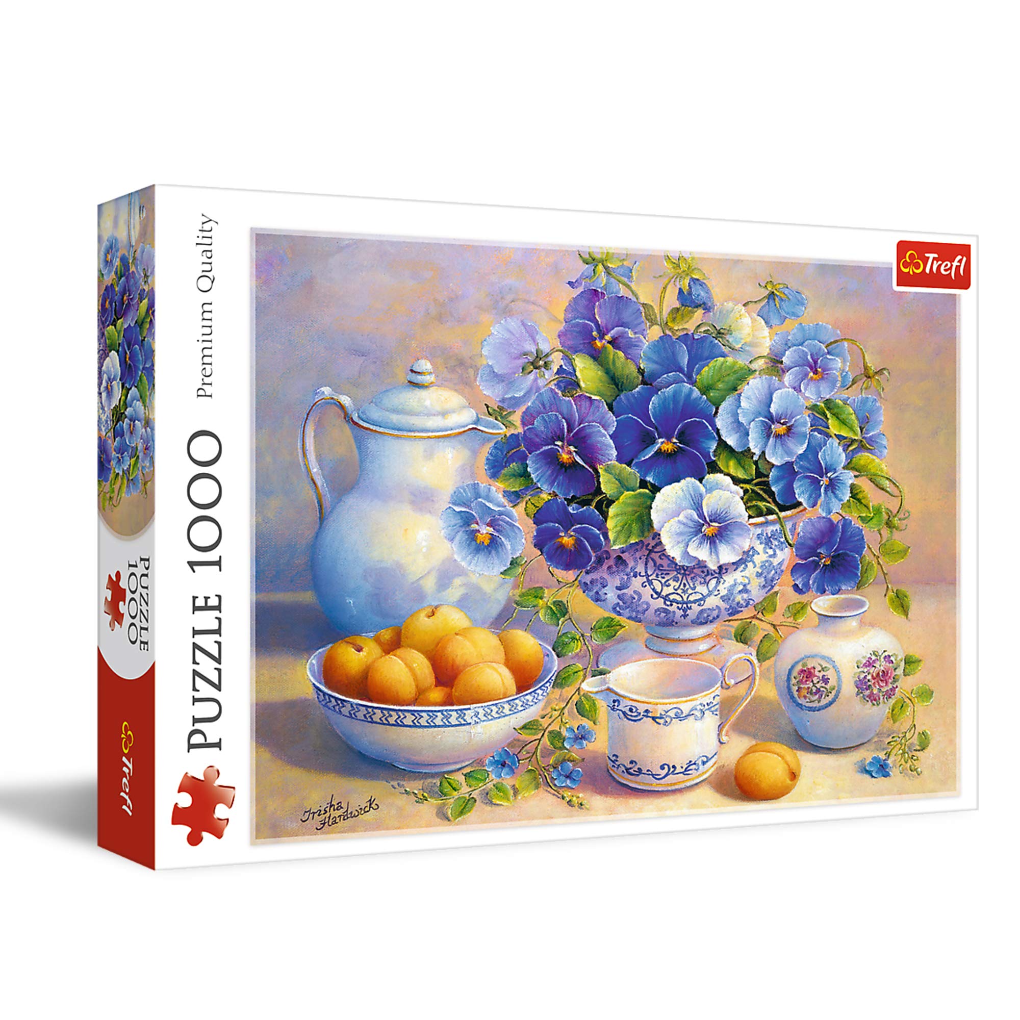 Trefl 10466 Blue Flower Bouquet 1000 Pieces Premium Quality for Adults and Children from 12 Years Jigsaw Puzzle Coloured