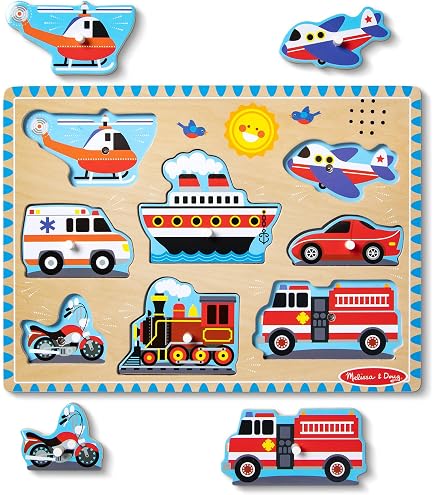 Puzzle Sonoro Mappa USA In Legno 40 Pezzi Melissa & Doug + Mini-Pad Scratch Art Omaggio