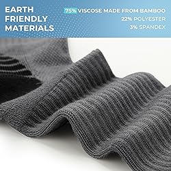 BAMBOO COOL Men's Crew Socks Athletic Running