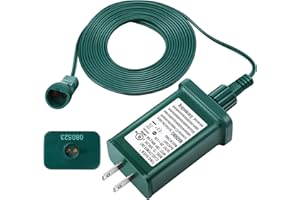 Meonum LED Power Supply, UL Certification Transformer Replacement Class 2 Power Supply with 3 Meter 2 Pin Extension Cable, Low Voltage Transformer US Plug Adapter for Christmas Tree Light(TS-26WL29V)
