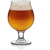 Libbey Craft Brews Belgian Ale Beer Glass, 16-ounce, Set of 4