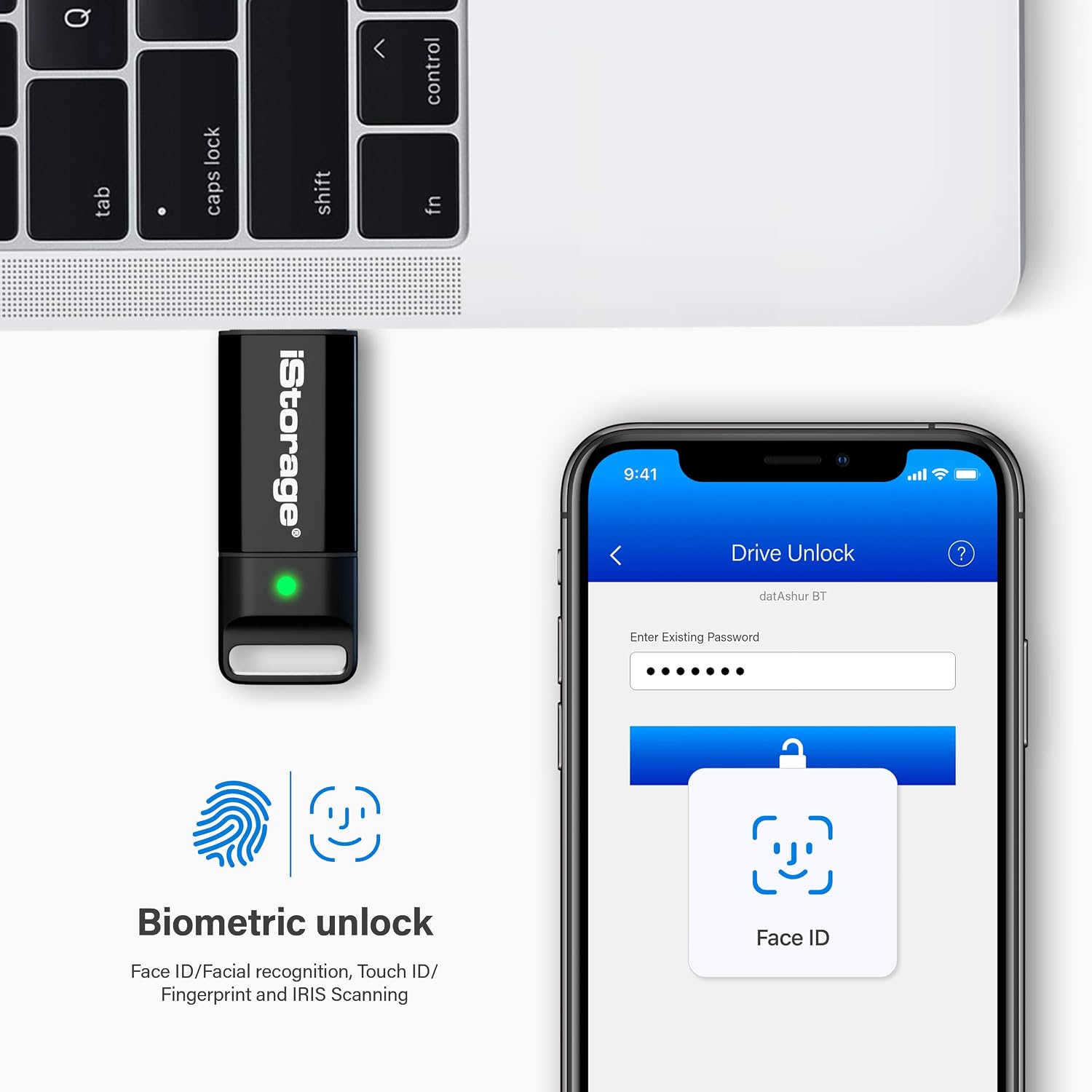 iStorage datAshur BT 32 GB, Black - Image 4