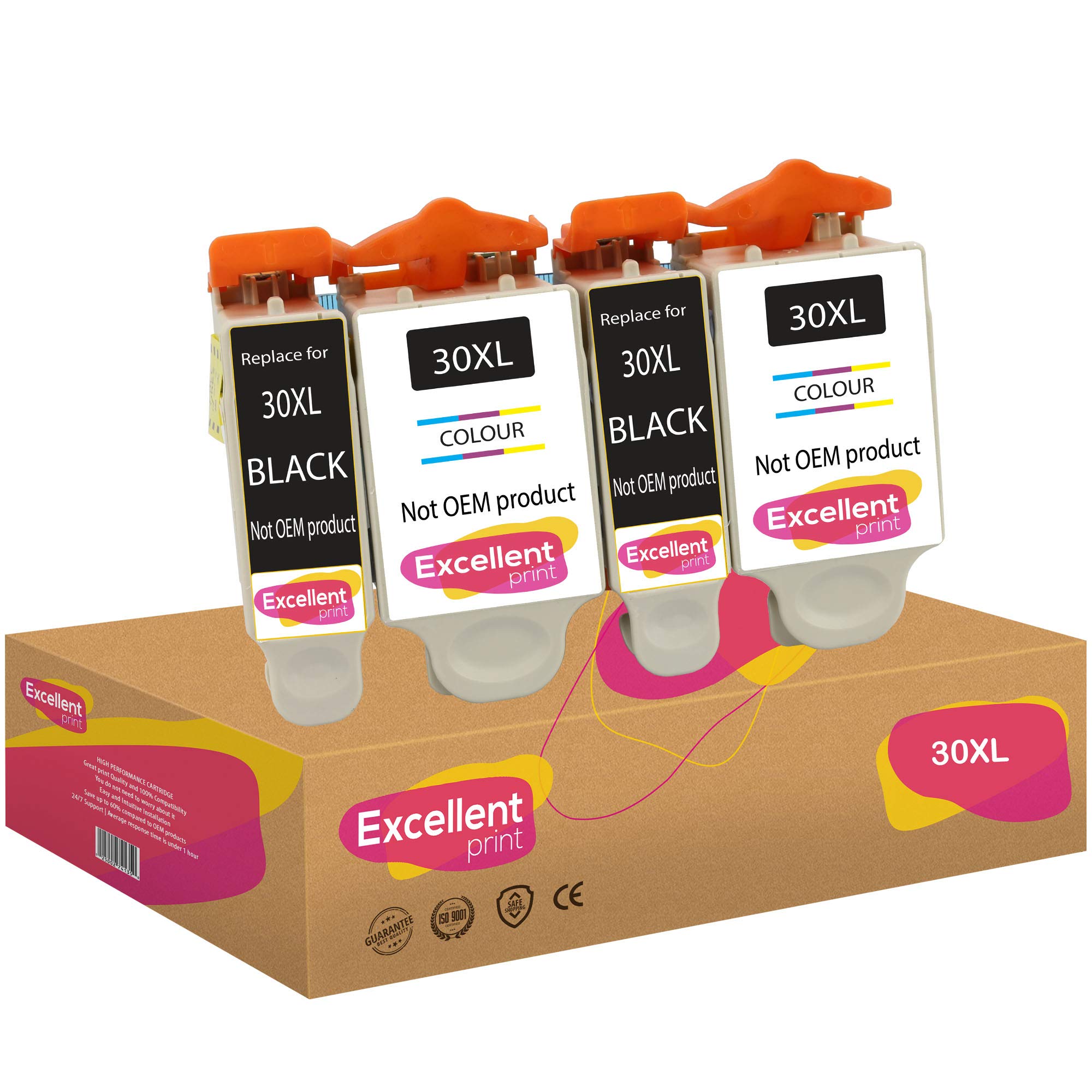 Excellent Print 30XL 30B 30CL Compatible Ink Cartridges for Kodak Hero 3.1 ESP C110 3.2