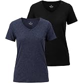 KEECOW Women's Merino Wool T Shirts Short Sleeve Wool Tee 2/3 Pack | Temperature-regulating, naturally odor-resistant. Designed for all-season active wear, hiking, travel, and everyday comfort