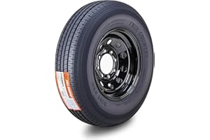 Free Country Trailer Tire Wheel Assembly ST235/80R16 10-Ply E 124M 8 Lug on 6.5" PCD Black Mod Rim