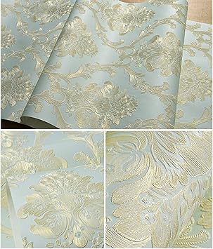 Removable Peel And Stick Damask Wallpaper Mural Roll Prepasted Self Adhesive Non Woven Fabric Home Decor Wall Paper Amazon Com