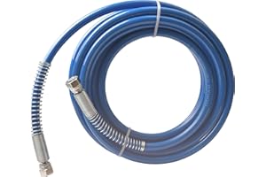 GDHXW 25FT Double Layer Braided Wire High Pressure Airless Paint Spray Hose Upgraded 8500 PSI Universal Paint Sprayer Flexible Tube 1/4"