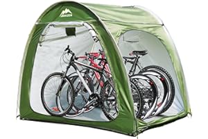 MAIZOA Outdoor Bike Covers Storage Shed Tent,210D Oxford Thick Waterproof Fabric,Outdoor Aluminum Alloy Bracket Bicycle Storage shed, Neat Tent Bicycle Cover