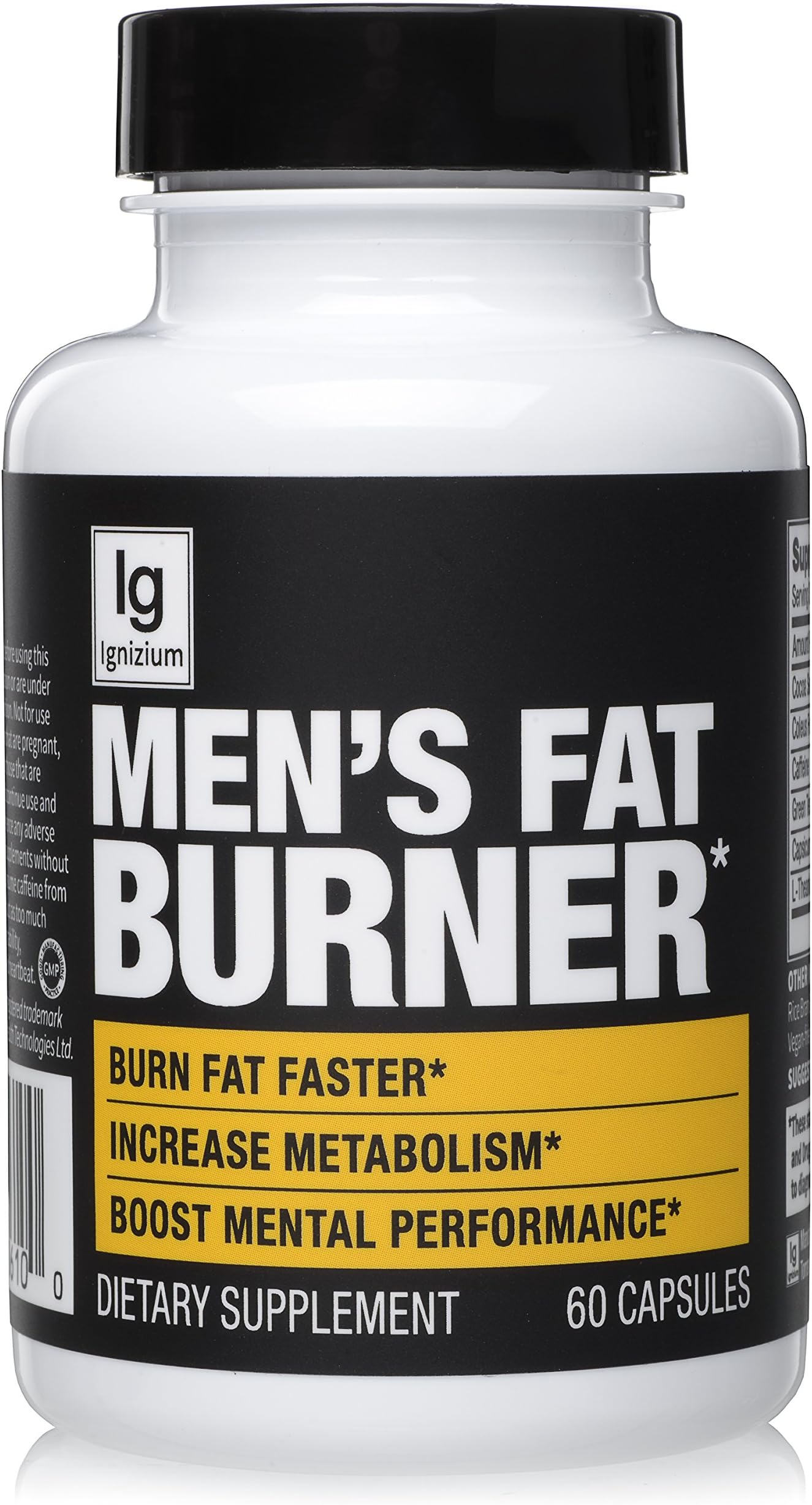 Thermogenic Green Tea Fat Burner Pills - Burn Belly Fat, Suppress Diet, Control Appetite, Energy / Metabolism Booster. Contains Capsicum Extract, Stomach Weight Loss For Men – 60 Servings, Ignizium.
