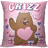 NORTHWEST Cartoon Network - We Bare Bears Pillow, 18" x 18", Grizz