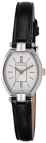 Sonata Analog White Dial Women's Watch -NK8083SL03