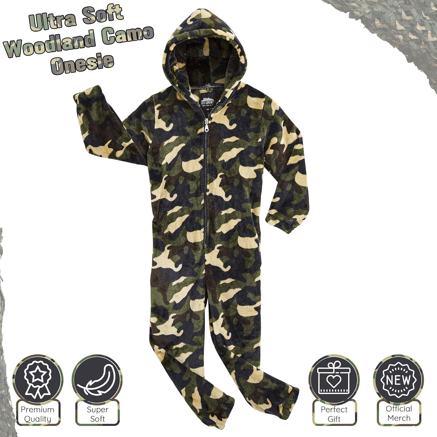 Deguisement Garcon Fille Camouflage Pyjama Hiver Filles Citycomfort Combinaison Pyjama Enfant Idee Cadeau Anniversaire Enfants 5 14 Ans Grenouillere Ado En Polaire Grenouilleres Vetements