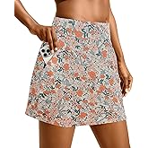 Oyamiki Golf Skirts High Waisted Lightweight Running Athletic Tennis Skorts for Women Casual Summer with 4 Pockets