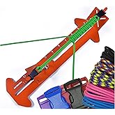 Pro Paracord Jig and Beginner Bracelet Kit - 50 Feet of Paracord and Buckles Free - Built in Monkey Jig