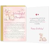 BINVASDS 18th Birthday Card for Daughter, Birthday Gift Idea for 18 Year Old Daughter, Eighteen Daughter Bday Cards-You'll Always Be My Baby