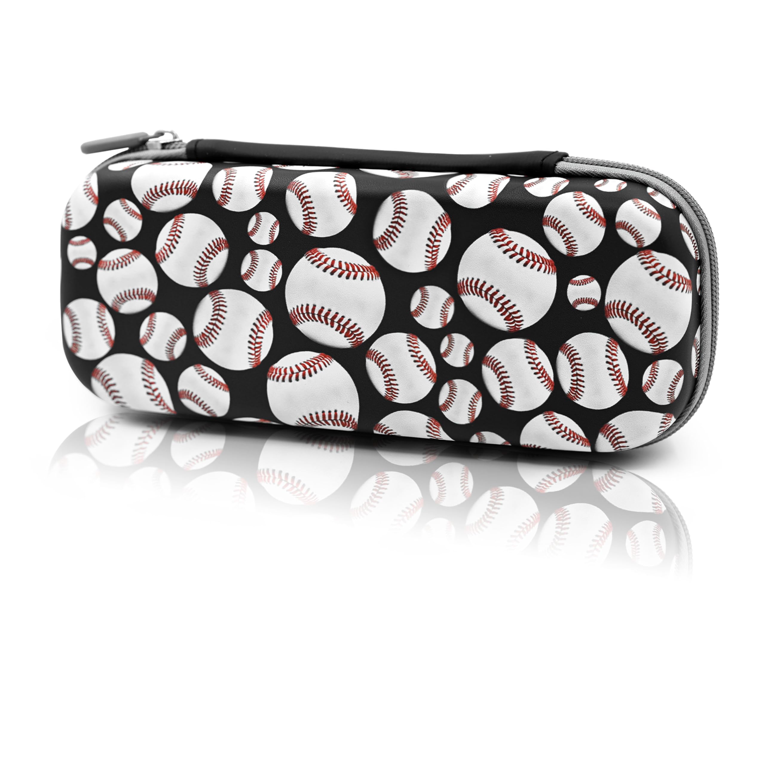 Photo 1 of WtallasiSei Baseball Ball Pencil Case Zip Pencil Box Multi Pouch Holder Desk Organizer For Boys Girls School Office