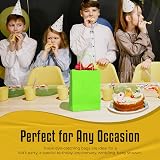 Thepaperbagstore 5 Light Green Small Paper Party Bags with Handles 18x22x8cm view 7