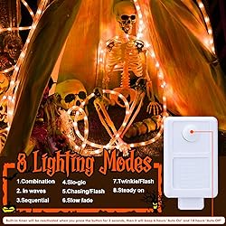 50ft LED Rope Lights Outdoor, 360 LED Connectable