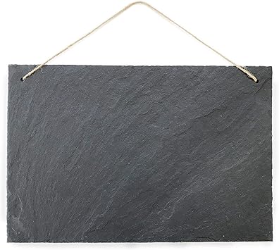 Schiefertafel Kreidetafel Zum Beschriften Und Aufhangen Vintage Deko Schieferplatte Fur Kuche Garten Tisch 30x20 Cm Gross Quer Amazon De Burobedarf Schreibwaren