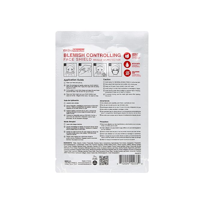 biomiracle blemish controlling face shield