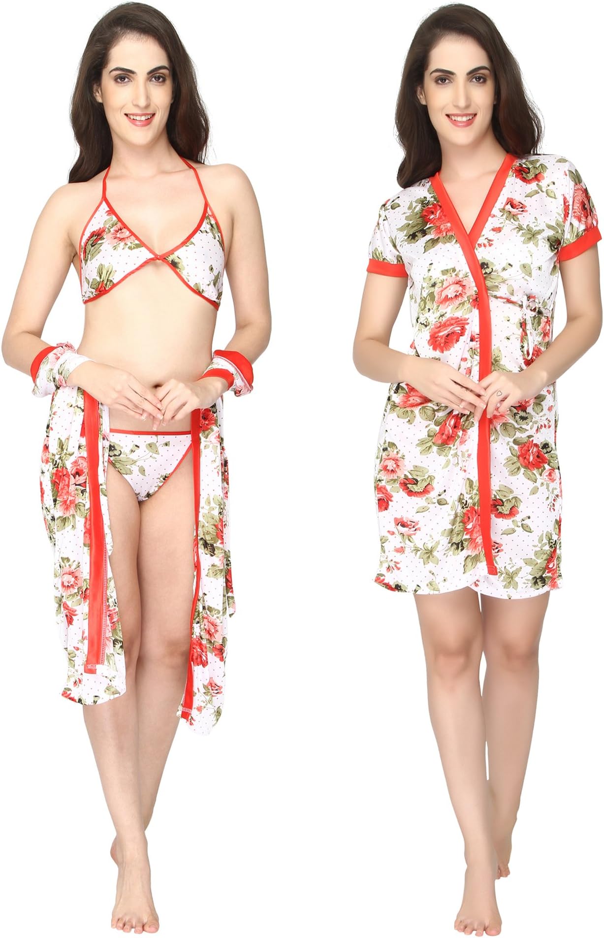 Women's Satin Bedroom Nighty Set