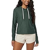 ODODOS Women's Essential Hoodie - Ultra Soft odSTRATUM Tech Pullover UPF 50+ Moisture Wicking Long Sleeve Top