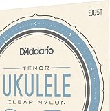D'Addario EJ65T Tenor Ukulele Strings Clear Nylon 4-String Set view 4