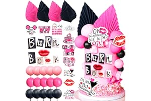 LaVenty Mean Girl Cake Topper Mean Girl Birthday Party Decoration Cupcake Toppers for Wedding Bridal Shower Bachelorette Theme Girls Party Cake Decorations Supplies