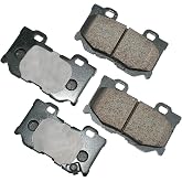 Akebono ACT1347 Rear Brake Pad , GREY