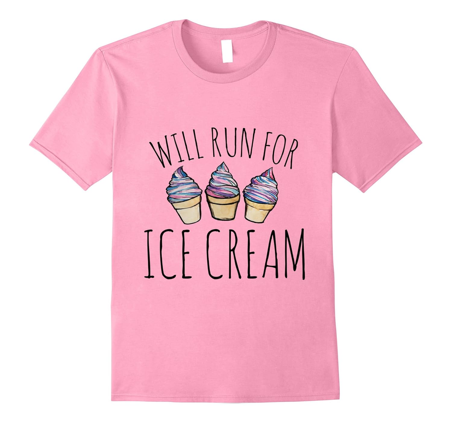 Will run for ice cream shirt Ice cream runners tee shirtsVaci Vaciuk