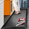 Anti Fatigue Mat Kitchen Floor Mat, FEATOL Standing Desk Mat Foam Cushioned Anti Fatigue Mats Comfort Standing Pad 9/10 Inch Thick (Black, 20x59x9/10-Inch)
