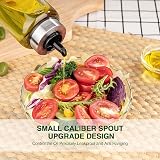 hotder 17oz Olive Oil Dispenser Bottles 2Pack Drizzler Wide Neck Glass view 3