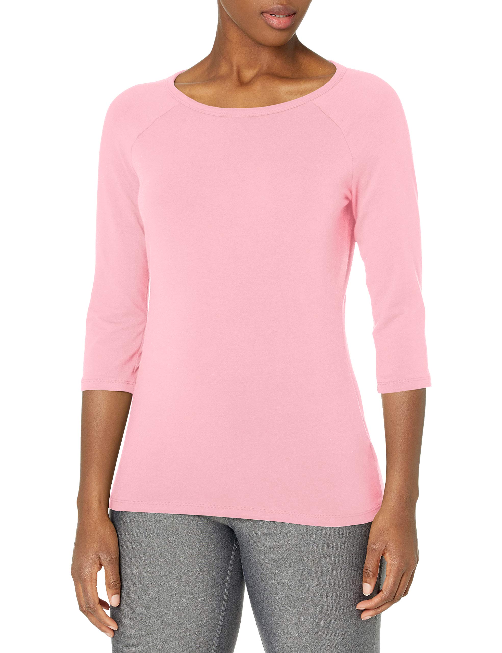 Hanes Women's Stretch Cotton Raglan Sleeve Tee