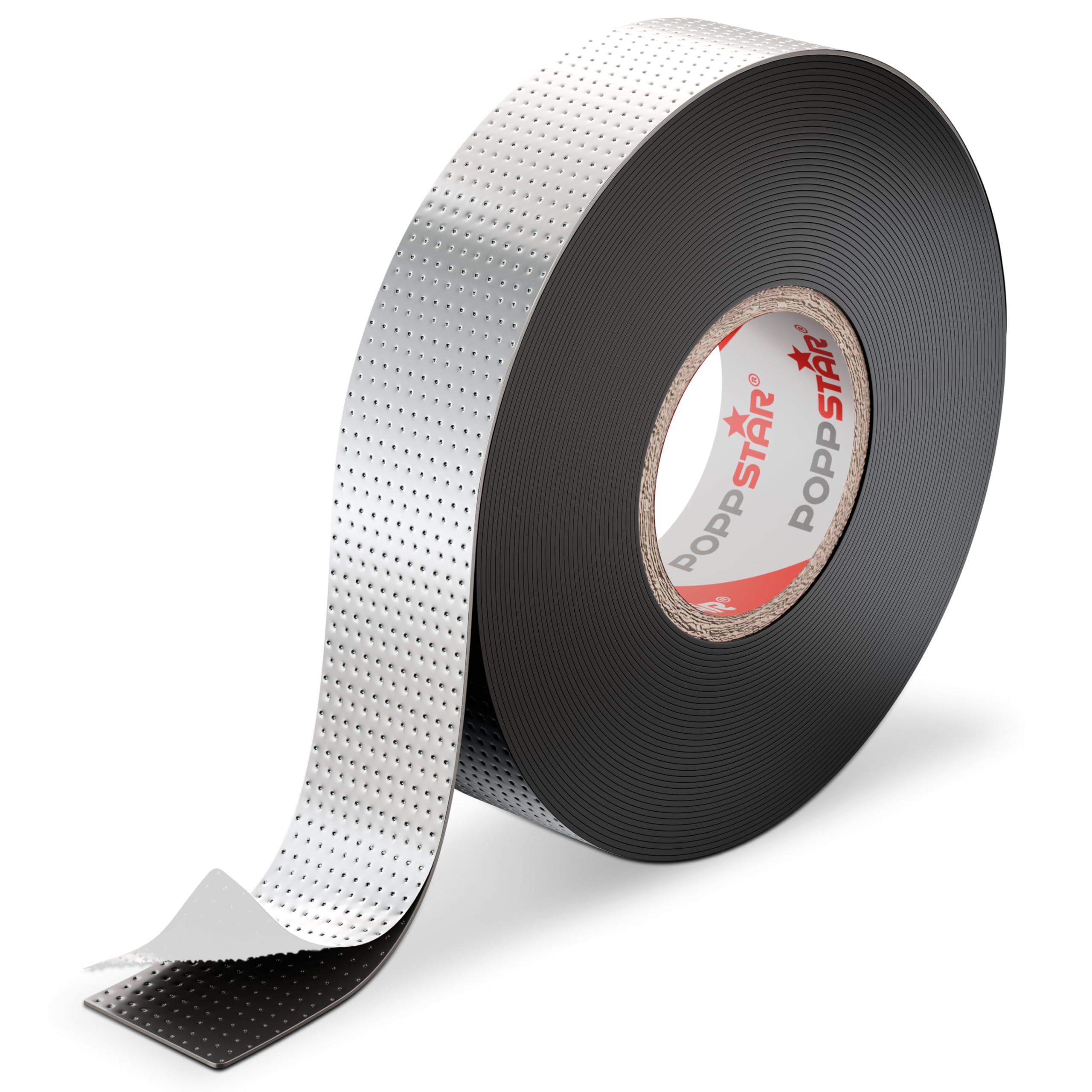 POPPSTAR Self-fusing Universal Insulating Tape, Sealing Tape (LxWxH 10m x 19mm x 0.76mm), Black