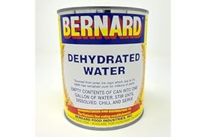 XMNTDO Bernard Food Industries Dehydrated Water 8oz Can. NEW Formula! Essential Camping & Survival Supply. Funny Gag Gift & Adult Stocking Stuffer for Men & Women.