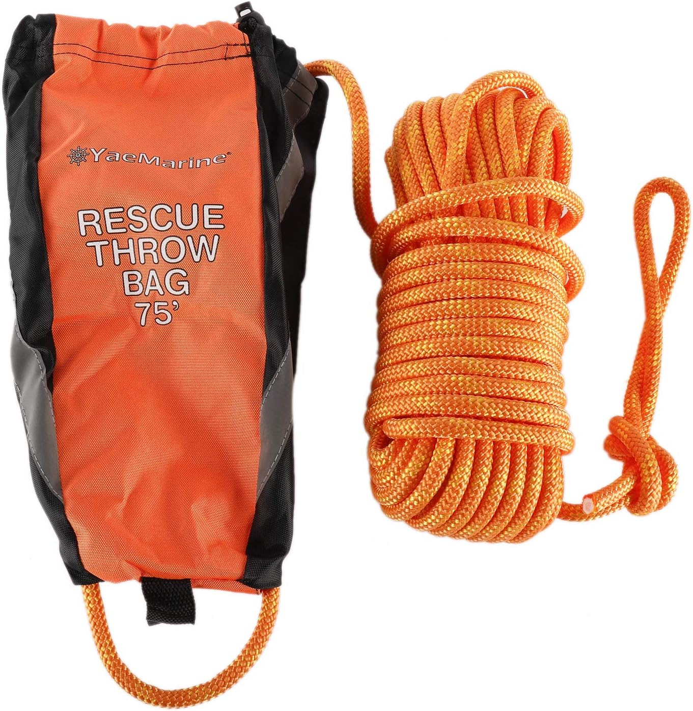 Artilife Throw Ropes Rescue Bag, Throwable Flotation Device for Kayaking and Boating, Safety Equipment for Raft and Boat (75FT)