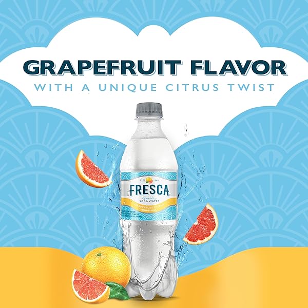 FRESCA CITRUS SODA SOFT DRINK, 16.9 FL OZ BOTTLES, 6 PACK