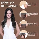 GOO GOO Tape in Hair Extensions 20pcs 50g 20inch Light Blonde Highlighted view 3