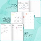 Clever Fox Teacher Planner Undated 18x26cm Hardcover Turquoise view 5